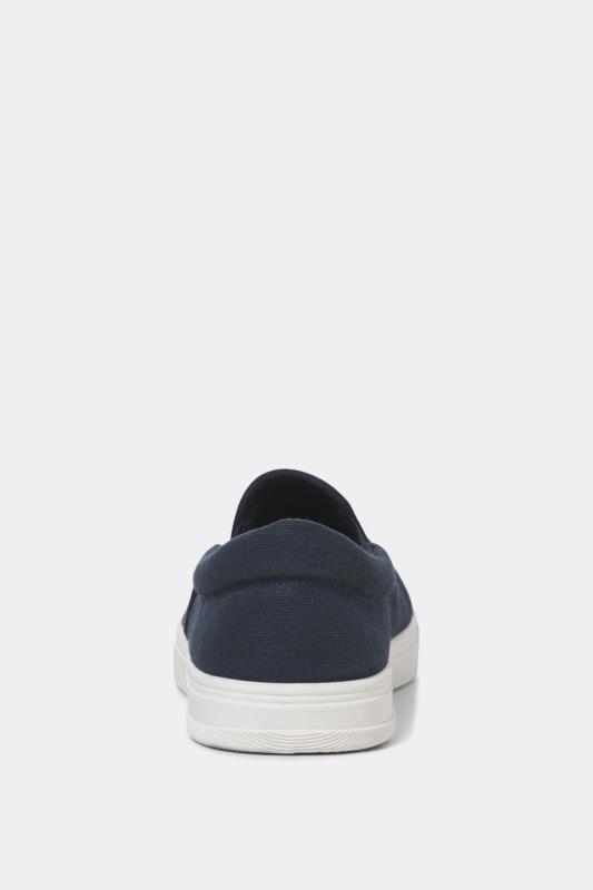 JACK & JONES Navy Blue 'Richmond' Slip-On Loafers | BadRhino 4