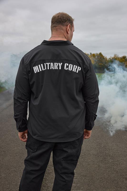 BadRhino Big & Tall Black Military Ripstop Shirt | BadRhino 2