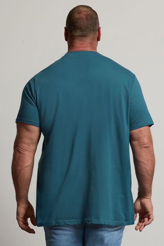 BadRhino Big & Tall Ocean Blue Extra Long Core T-Shirt | BadRhino 3