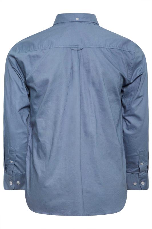 BadRhino Blue Essential Long Sleeve Oxford Shirt | BadRhino 3