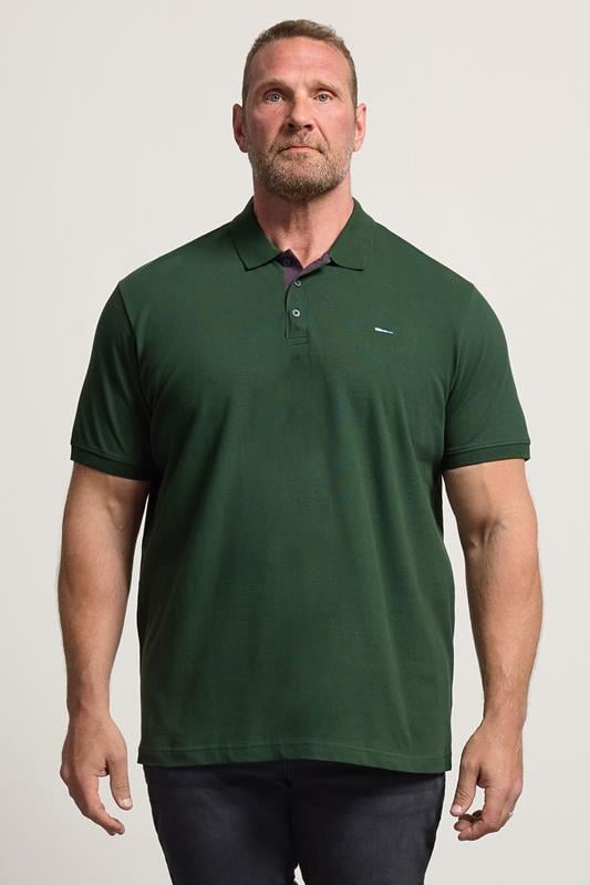  BadRhino Big & Tall Green Short Sleeve Polo Shirt