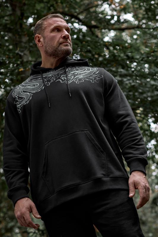 Black dragon hoodie hotsell