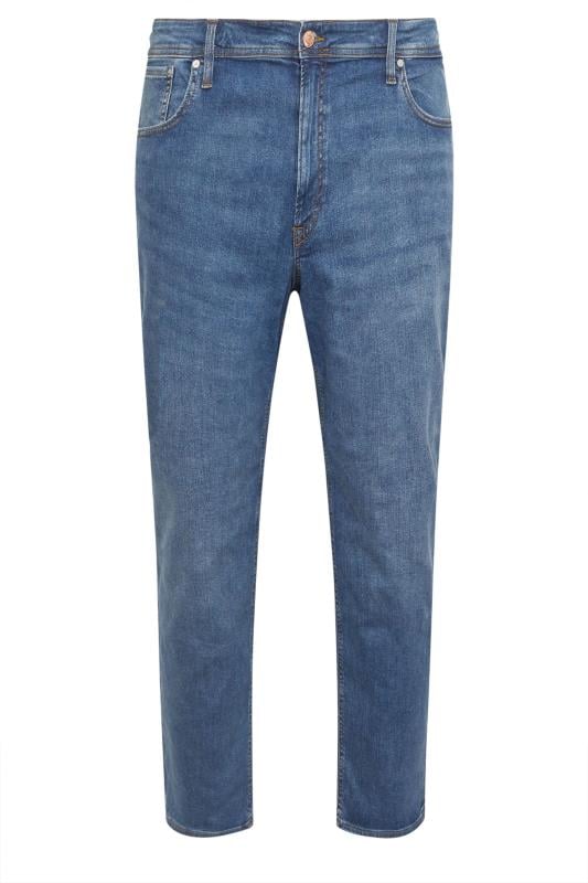 JACK & JONES Big & Tall Blue Denim 'Mike' Jeans | BadRhino 3