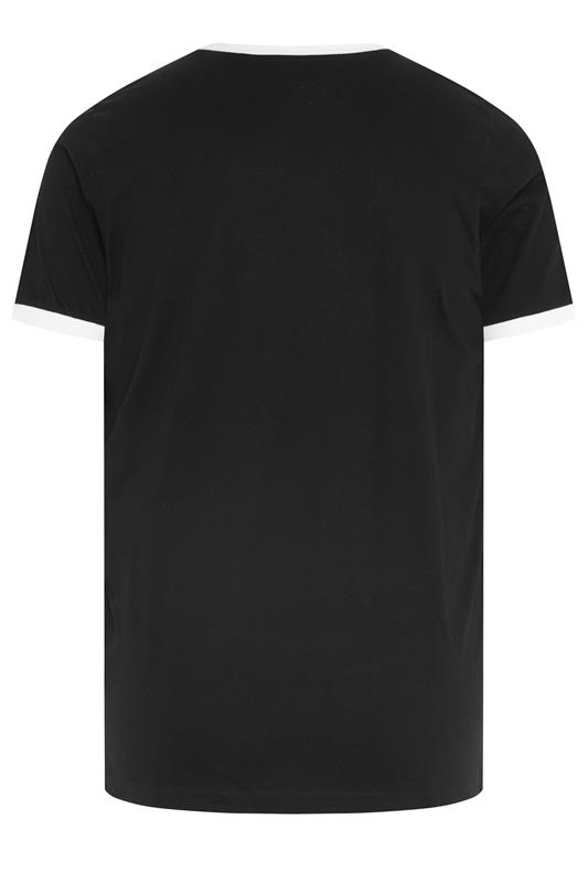 BadRhino Big & Tall Black Ringer T-Shirt | BadRhino 6