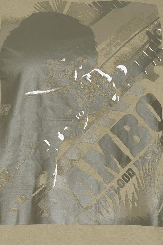 D555 Big & Tall Stone Brown Rambo Print T-Shirt | BadRhino 5
