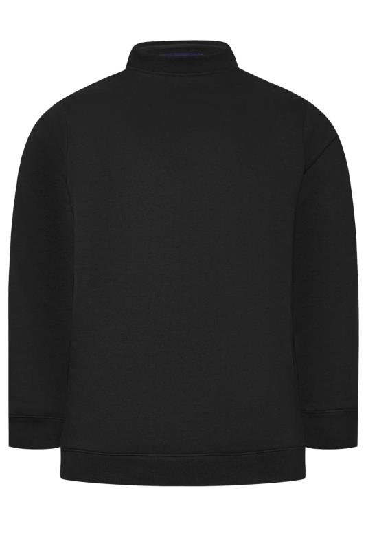 BadRhino Big & Tall Black Crew Neck Sweatshirt | BadRhino 3