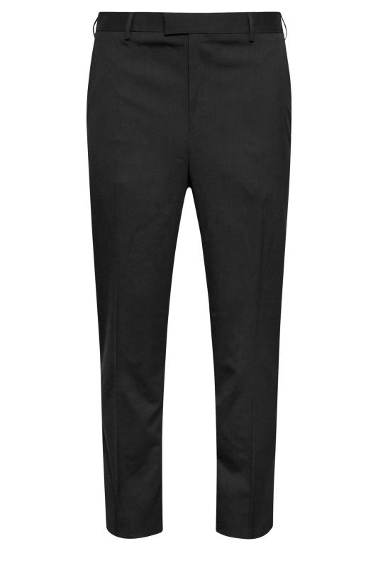 BadRhino Black Plain Suit Trousers | BadRhino 4