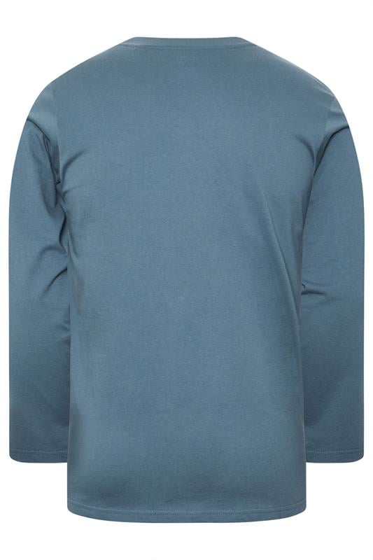 BadRhino Big & Tall Petrol Blue Core Long Sleeve T-Shirt | BadRhino 2