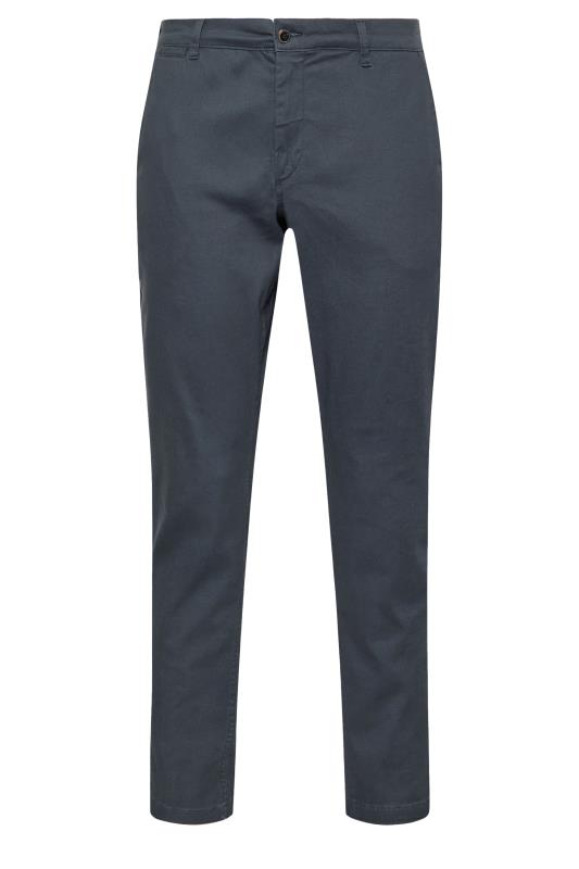 JACK & JONES Big & Tall Navy Blue 'Marco' Chino Trousers | BadRhino 2