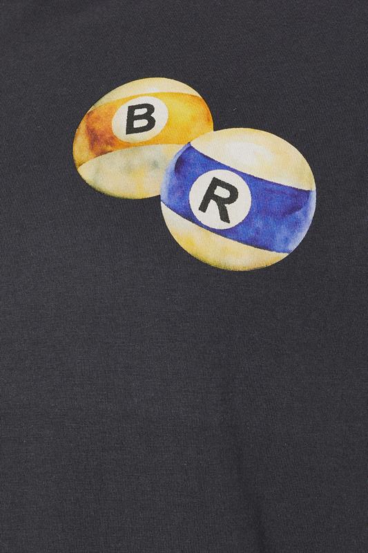 BadRhino Big & Tall Grey Billiards Club Graphic T-Shirt | BadRhino 3