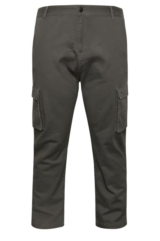 BadRhino Big & Tall Slate Grey Stretch Cargo Trousers | BadRhino 4