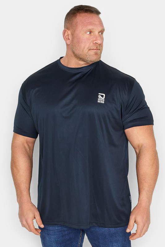 Men's  D555 Big & Tall Navy Blue Dry Wear T-Shirt