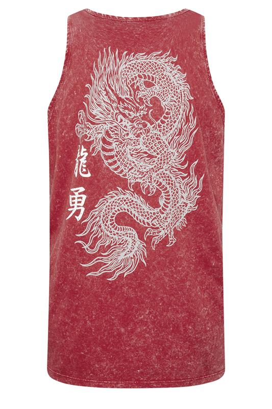 BadRhino Big & Tall Red Acid Wash Graphic Vest | BadRhino 7