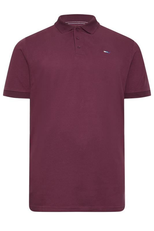 BadRhino Big & Tall Windsor Wine Red Extra Long Core Polo Shirt | BadRhino 4