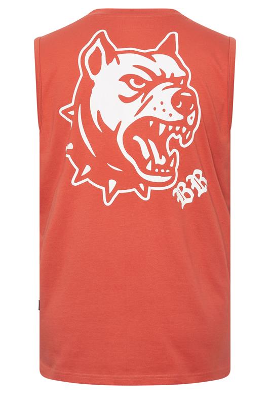 BadRhino Big & Tall Orange Extra Long Tattoo Dog  Muscle Vest | BadRhino 7