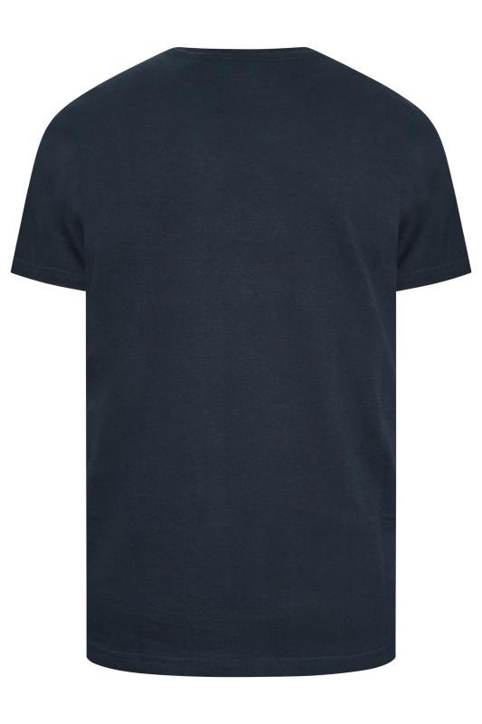 BadRhino Big & Tall Blue Skull River Print T-Shirt | BadRhino