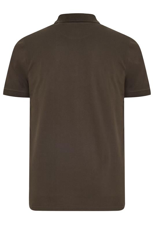 BadRhino Big & Tall Brown Short Sleeve Polo Shirt | BadRhino 6