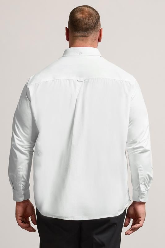 BadRhino Big & Tall 2 PACK White Long Sleeve Poplin Shirts | BadRhino 5
