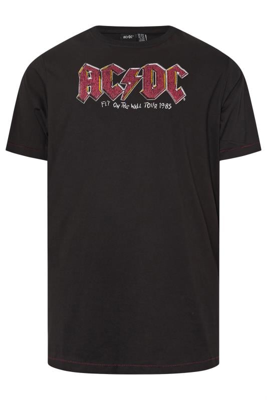 D555 Big & Tall Black 'ACDC' Logo Graphic T-Shirt | BadRhino 4