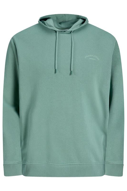 Men's  JACK & JONES Big & Tall Blue Printed Logo Hoodie