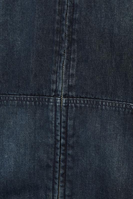 BadRhino Big & Tall Blue Denim Hooded Zip Through Jacket | badRhino 4