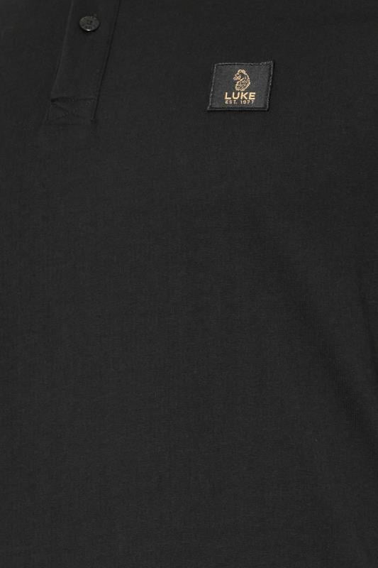 LUKE 1977 Big & Tall Black Polo Shirt | BadRhino 3