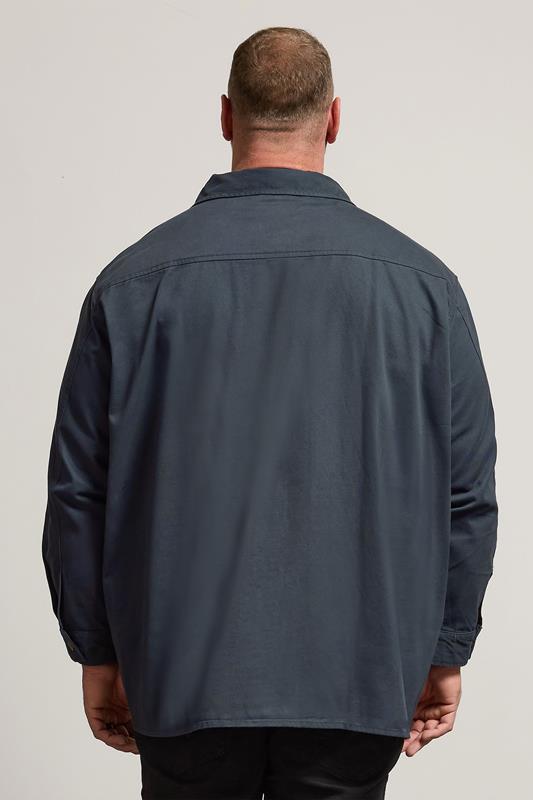 BadRhino Big & Tall Navy Blue Overshirt | BadRhino 3