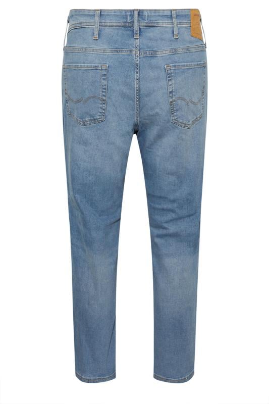 JACK & JONES Big & Tall Light Blue Denim 'Mike' Jeans | BadRhino 5