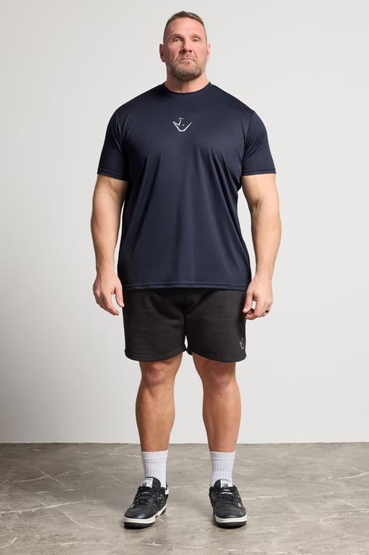 IronRhino Big & Tall Navy Blue Branded Performance T-Shirt | BadRhino 2