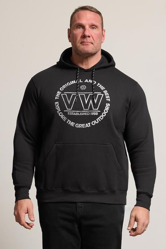 Men's  D555 Big & Tall Black Volkswagen Hoodie