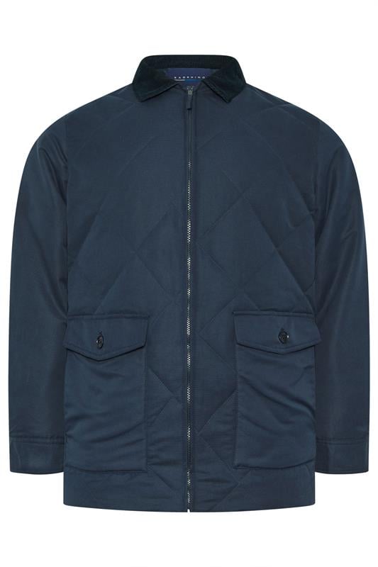 BadRhino Big & Tall Navy Blue Quilted Jacket | BadRhino 1