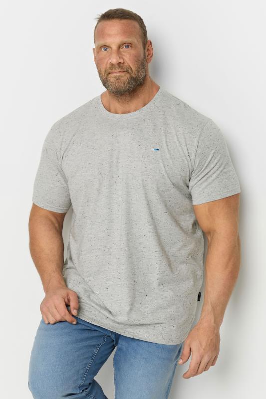 Men's  BadRhino Big & Tall Grey Neppy Marl T-Shirt