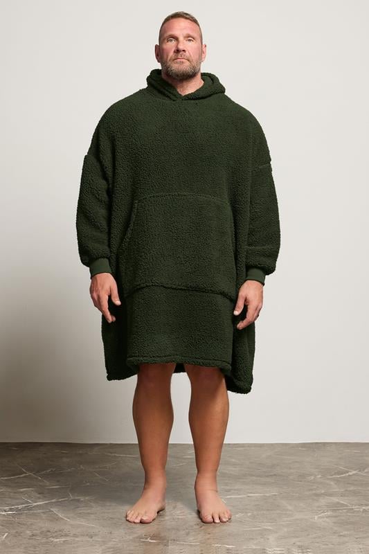 BadRhino Big & Tall Dark Green Blanket Hoodie | BadRhino 1