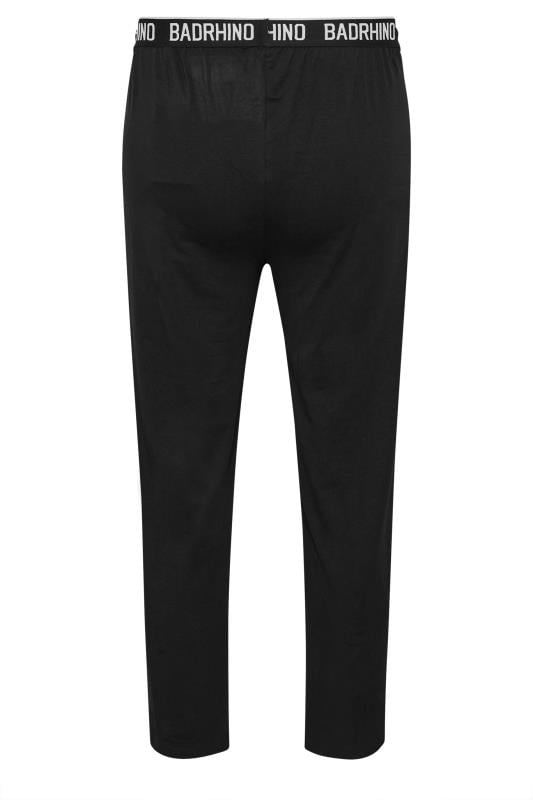 BadRhino Big & Tall 2 PACK Black Lounge Trousers | BadRhino 8