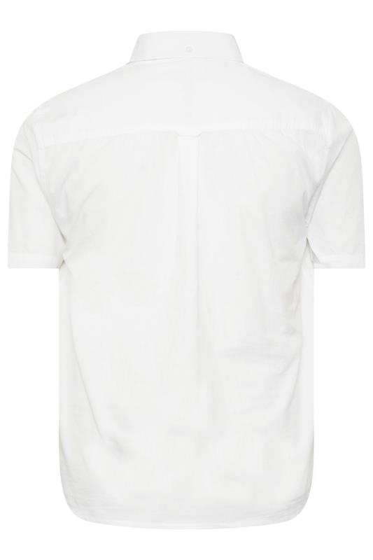 BadRhino Big & Tall 2 PACK White Short Sleeve Poplin Shirts | BadRhino 8