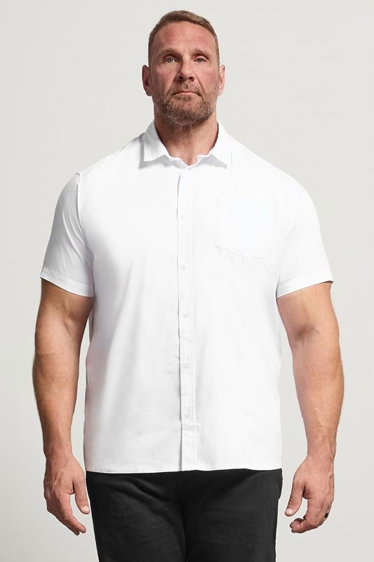 Men's  BadRhino Big & Tall White Short Sleeve Shirt