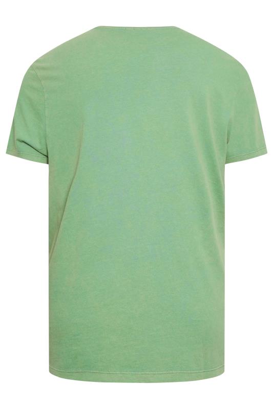 GNP Big & Tall Light Green Logo Oversized T-Shirt | BadRhino  5