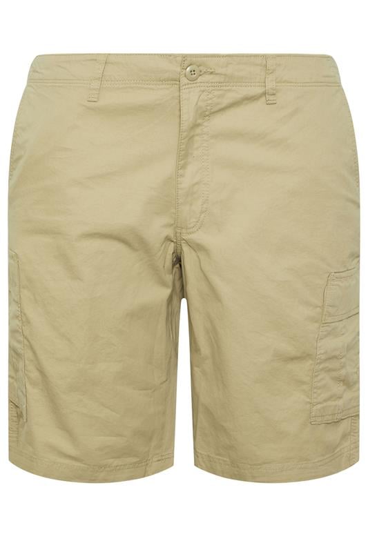 JACK & JONES Big & Tall 2 PACK Neutral And Olive Green Cargo Shorts | BadRhino 8