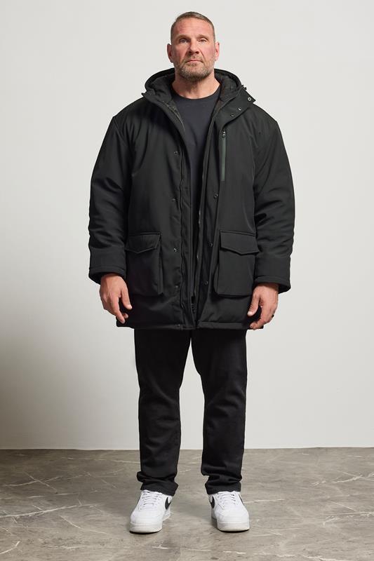 KAM Big & Tall Black Softshell Jacket 3