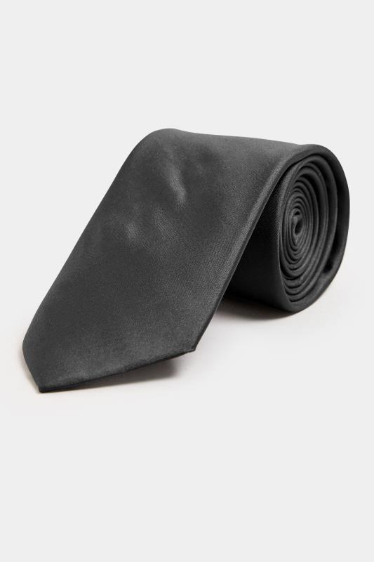 Men's  BadRhino Tailoring Black Silk Tie