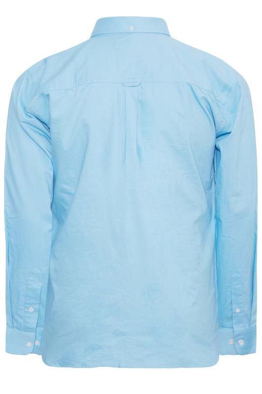 BadRhino Big & Tall Light Blue 2 PACK Long Sleeve Oxford Shirts | BadRhino 4