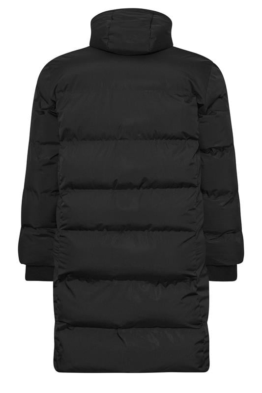 BadRhino Big & Tall Black Seamless Longline Puffer Jacket | BadRhino 6