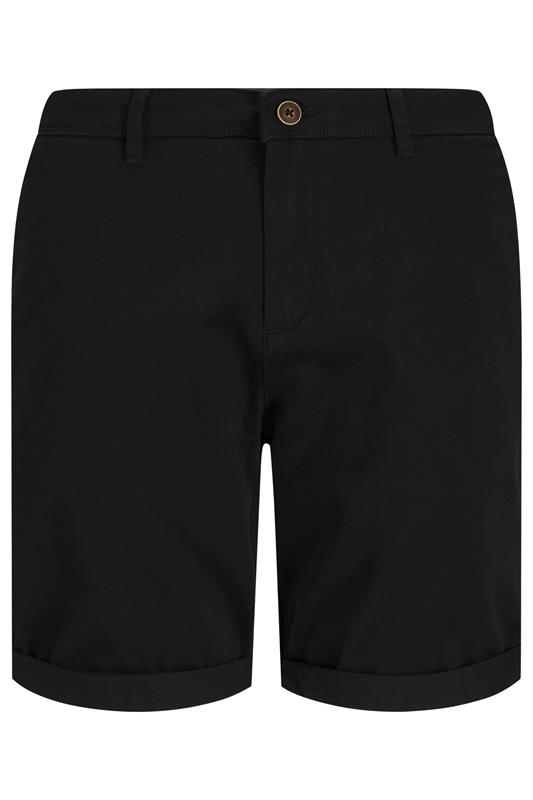 JACK & JONES Big & Tall Black Shorts | BadRhino 2