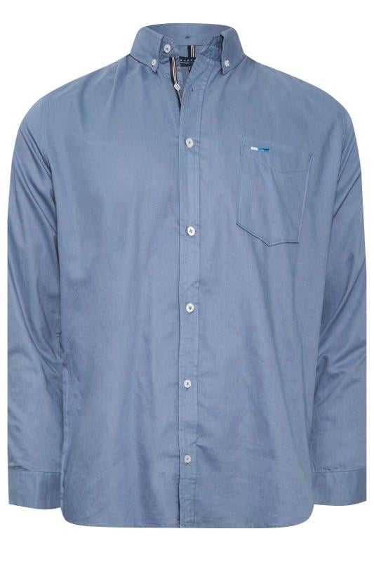 BadRhino Blue Essential Long Sleeve Oxford Shirt | BadRhino 3