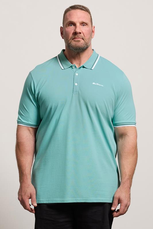  Ben Sherman Big & Tall Blush Pink Signature Pique Polo Shirt