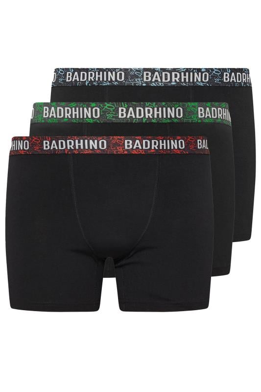 BadRhino Big & Tall 3 PACK Black Graffiti Design Trunks | BadRhino 4