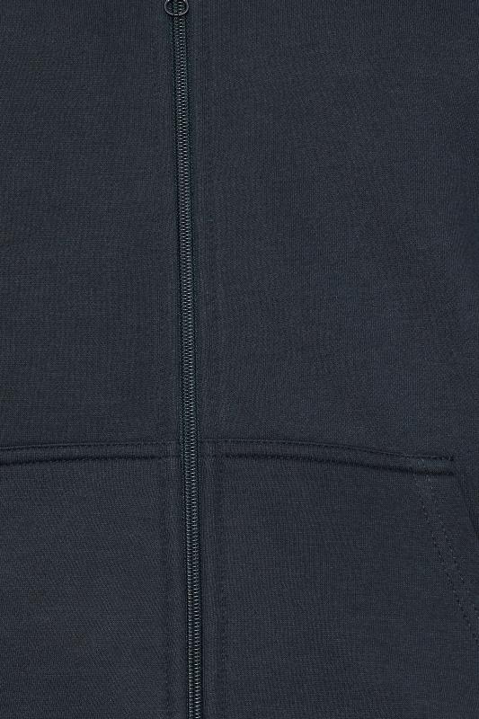 BadRhino Big & Tall Navy Blue Premium Zip Through Hoodie | BadRhino 2