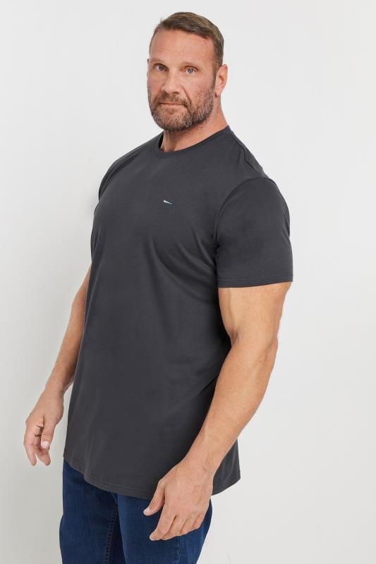 BadRhino Big & Tall Ebony Grey Extra Long Core T-Shirt | BadRhino 1