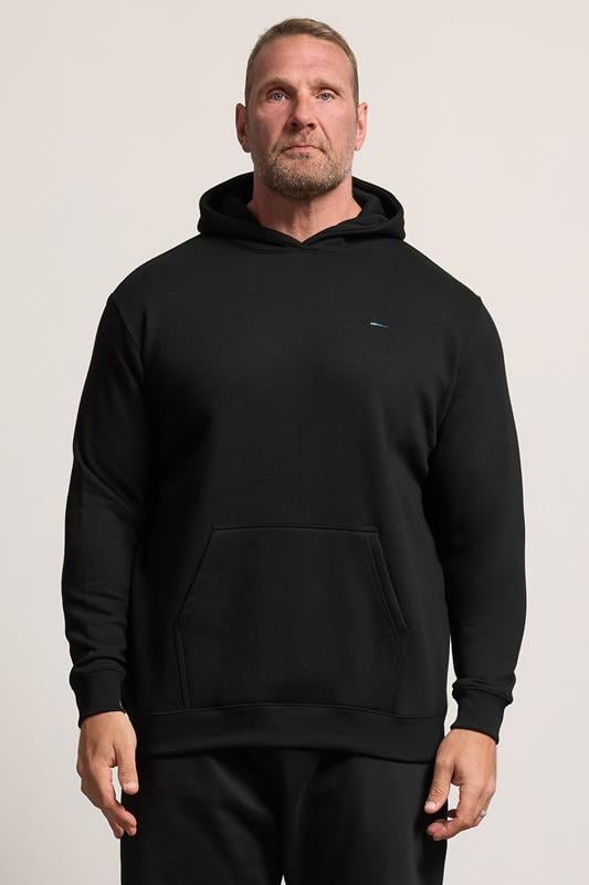 BadRhino Big & Tall Black Front Pocket Hoodie