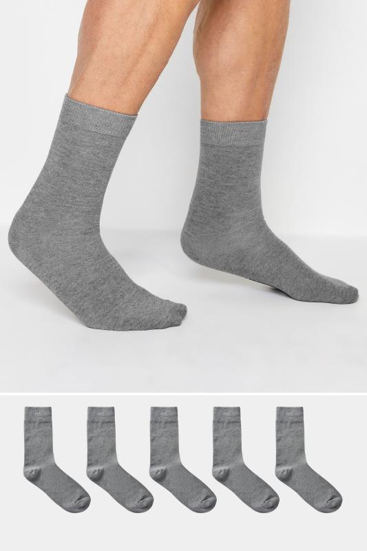 Men's  Jack & Jones 5 PACK Grey Ankle Socks